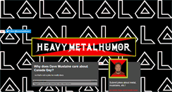 Desktop Screenshot of heavymetalhumor.com