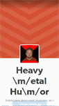 Mobile Screenshot of heavymetalhumor.com