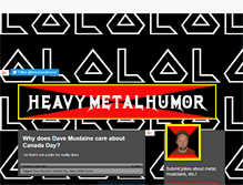 Tablet Screenshot of heavymetalhumor.com